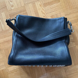 Alexander Wang black leather Darcy studded shoulder bag